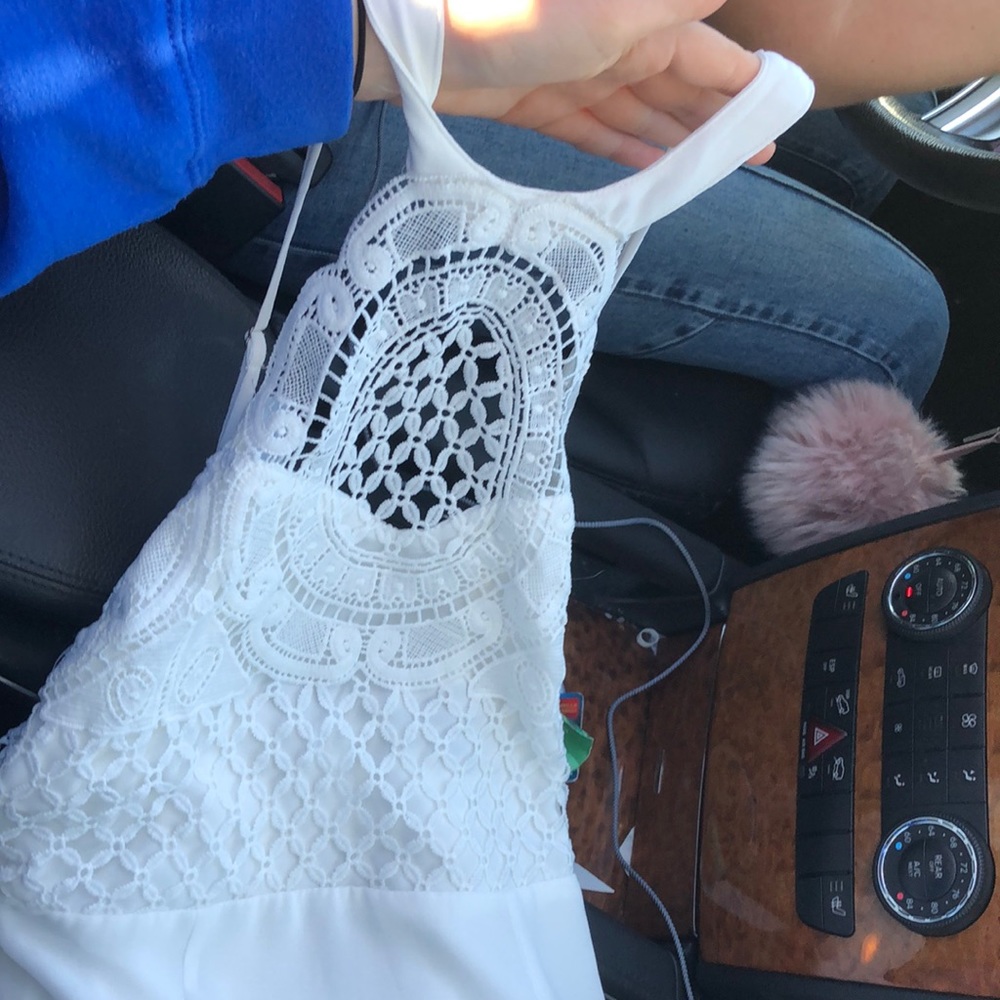White Lulus lace dress